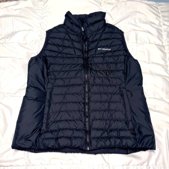 Columbia Mens Omni Heat 650 Down Filled Puffer Quilted Vest Mens Large Black - Picture 1 of 9